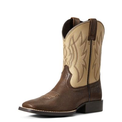 Ariat Pace Setter Kahverengi / Bej Rengi Western Csizma Çocuk (26689-273)